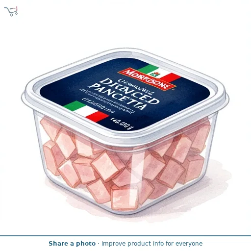 Morrisons Unsmoked Diced Pancetta 140g