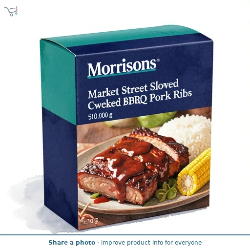 Morrisons Market Street Slow Cooked Sweet BBQ Pork Ribs 510g