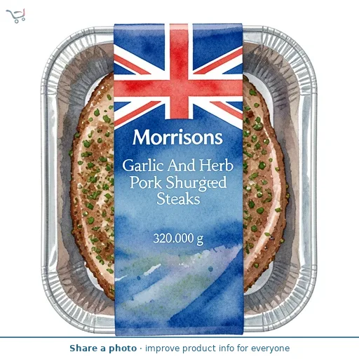 Morrisons Garlic And Herb Pork Shoulder Steaks 296g
