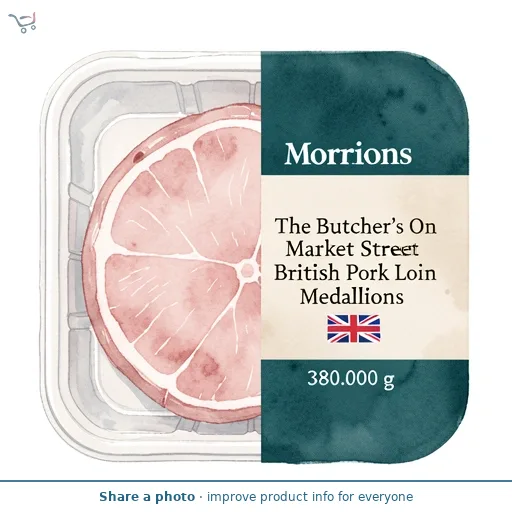 Morrisons The Butcher's On Market Street British Pork Loin Medallions 380g
