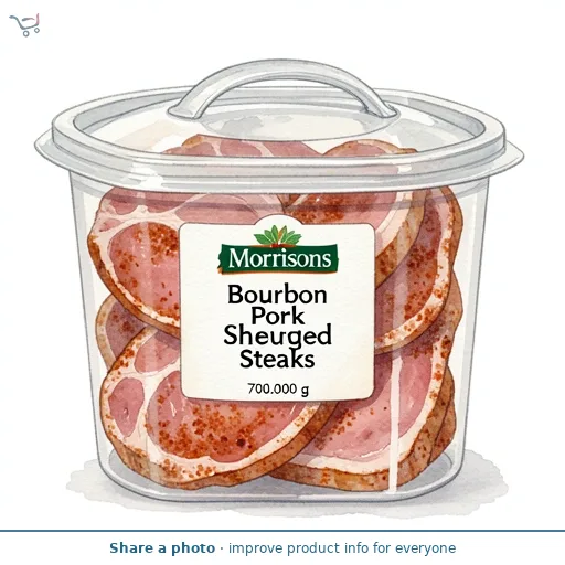 Morrisons British Bourbon Pork Shoulder Steaks 700g