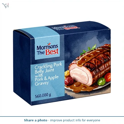 Morrisons The Best Crackling Pork Belly Joint with Pork & Apple Gravy 560g