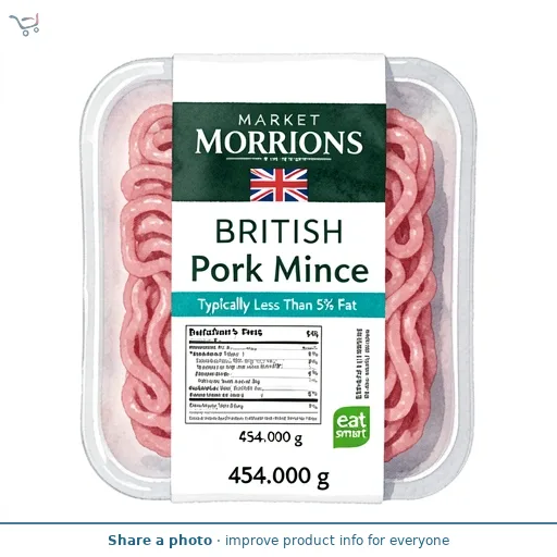Morrisons The Butcher's on Market Street British Pork Mince 5% Fat 454g
