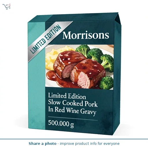 Morrisons Limited Edition Slow Cooked Pork In Red Wine Gravy 