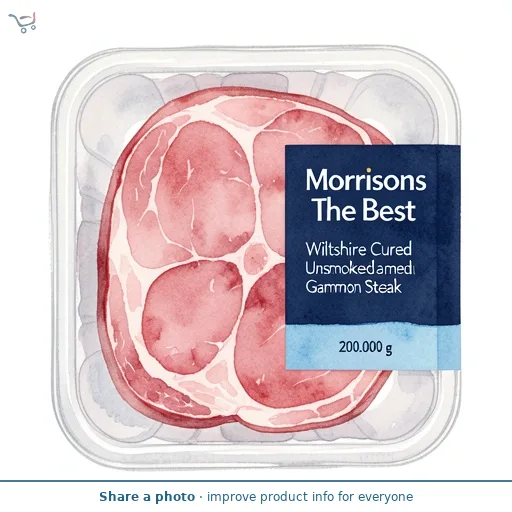 Morrisons The Best Wiltshire Cured Unsmoked Gammon Steak 200g
