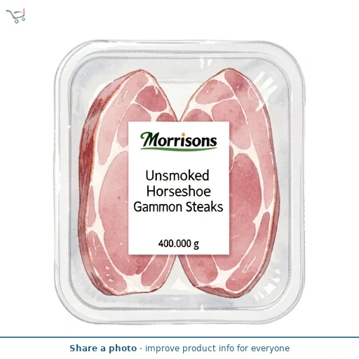Morrisons Unsmoked Horseshoe Gammon Steaks