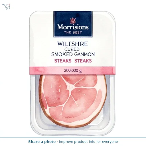 Morrisons The Best Wiltshire Cured Smoked Gammon Steaks 200g