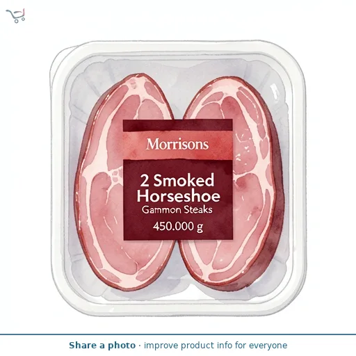 Morrisons 2 Smoked Horseshoe Gammon Steaks