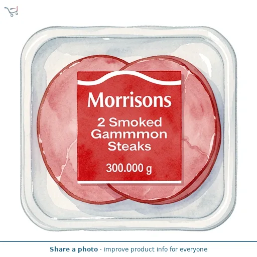 Morrisons 2 Smoked Gammon Steaks