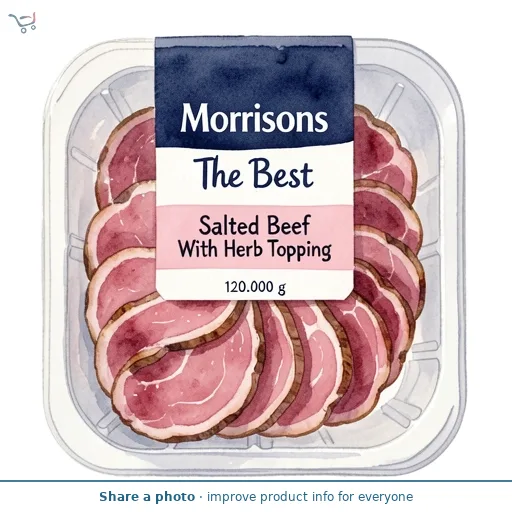 Morrisons The Best Salted Beef With Herb Topping 