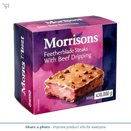 Morrisons The Best Featherblade Steaks With Beef Dripping 430g