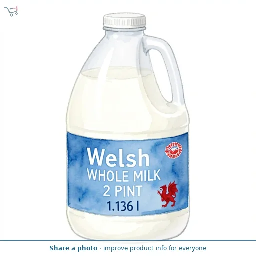 Morrisons Welsh Whole Milk 2 Pint