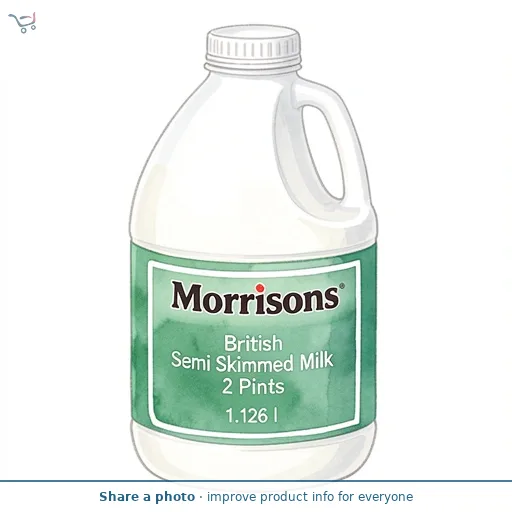 Morrisons British Semi Skimmed Milk  2 Pints