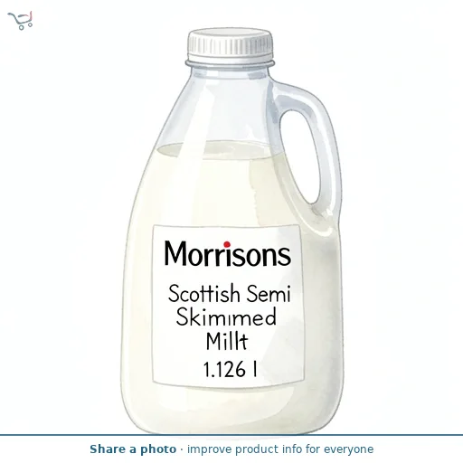 Morrisons Scottish Semi Skimmed Milk 2 Pint
