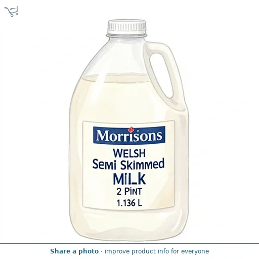 Morrisons Welsh Semi Skimmed Milk 2 Pint