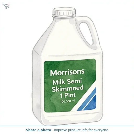 Morrisons Scottish Milk Semi Skimmed 1 Pint