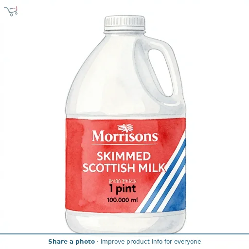 Morrisons Scottish Milk Skimmed 1 Pint