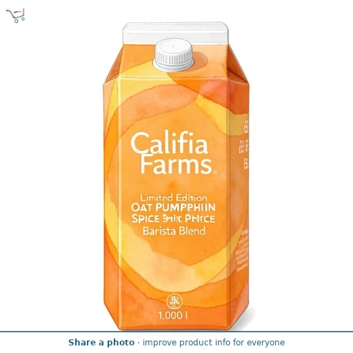 Califia Farms Limited Edition Oat Pumpkin Spice Barista Blend 1L