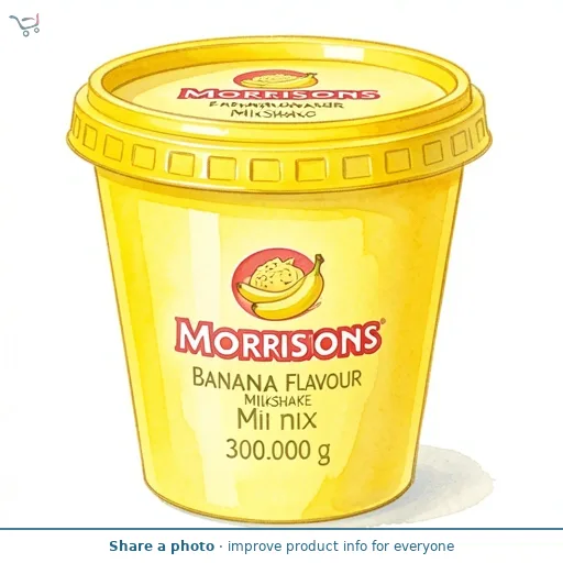 Morrisons Banana Flavour Milkshake Mix