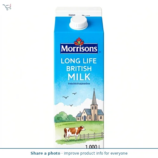 Morrisons Long Life British Whole Milk