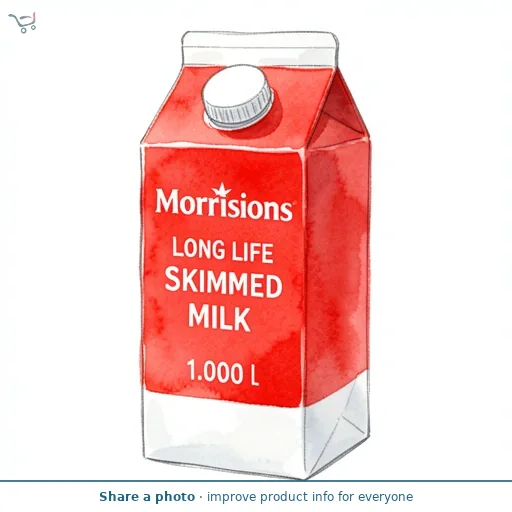 Morrisons Long Life British Skimmed Milk
