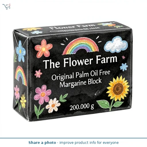 The Flower Farm Original Palm Oil Free Margarine Block
