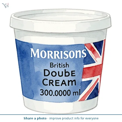 Morrisons British Double Cream 300ml