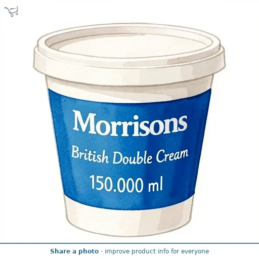 Morrisons British Double Cream