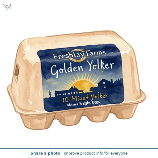 Freshlay Golden Yolker 10 Mixed Weight Eggs