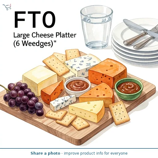 Large Cheese Platter (6 Wedges)   FTO