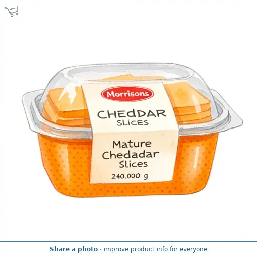 Morrisons Mature Cheddar Slices 240g