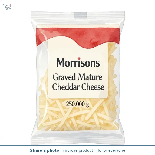 Morrisons Savers Grated Mature Cheddar Cheese 250g