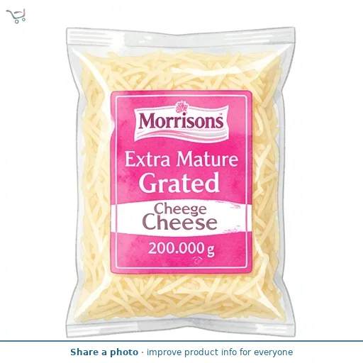 Morrisons British Extra Mature Grated Cheese 200g