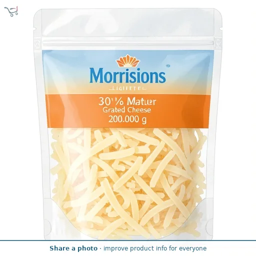 Morrisons British 30% Lighter Mature Grated Cheese 200g