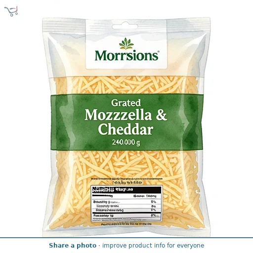 Morrisons Grated Mozzarella & Cheddar Mix 240g