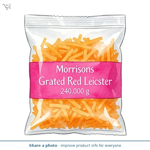 Morrisons British Grated Red Leicester 240g