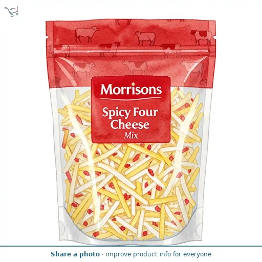 Morrisons Spicy Four Cheese Mix 200g