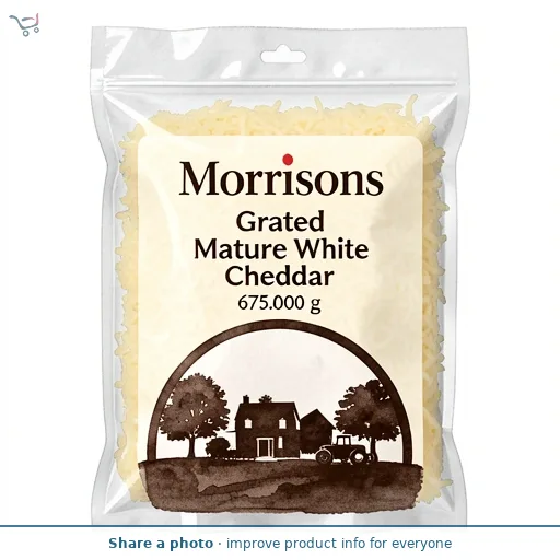 Morrisons Grated Mature White Cheddar 