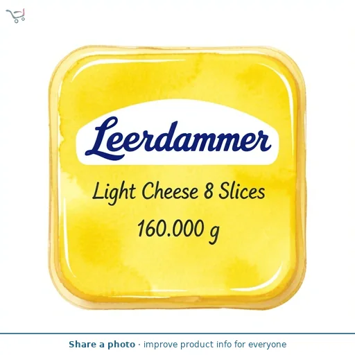 Leerdammer Light Dutch Cheese Slices x8 160g