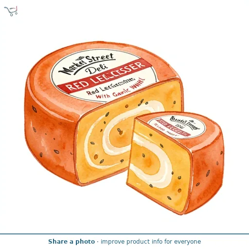 Market Street Deli Red Leicester With Garlic Whirl