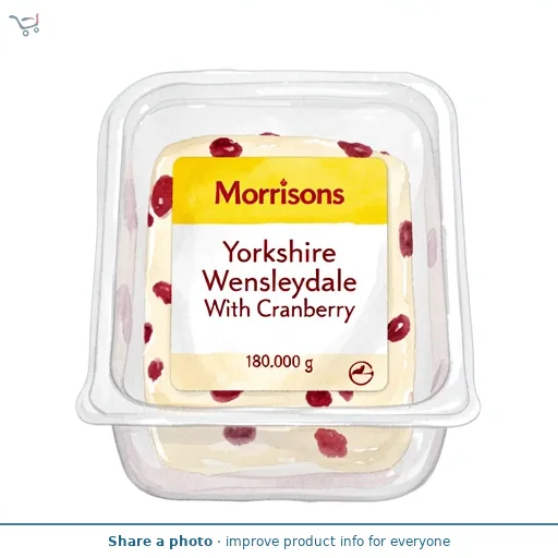 Morrisons Yorkshire Wensleydale With Cranberry 180g