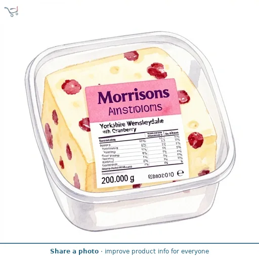 Morrisons Yorkshire Wensleydale with Cranberry 200g