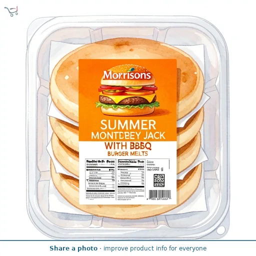 Morrisons Summer Monterey Jack With BBQ. Burger Melts 