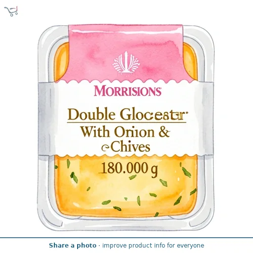 Morrisons Double Gloucester With Onion & Chives