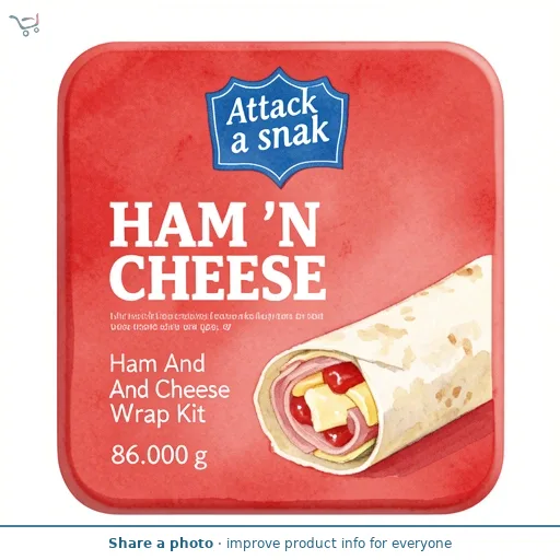Attack A Snak Ham And Cheese Wrap Kit
