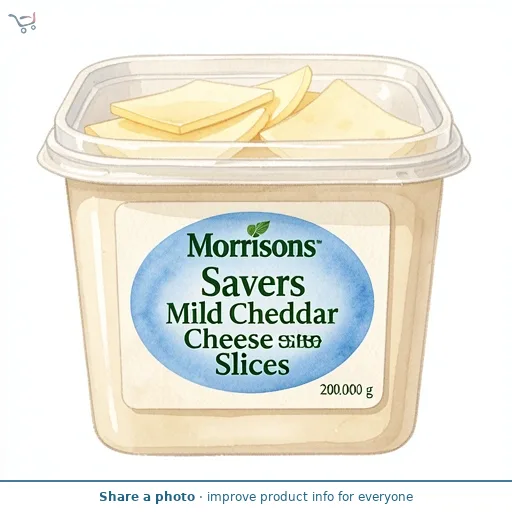 Morrisons Savers Mild Cheddar Cheese Slices 200g