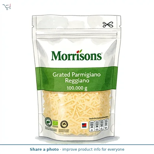 Morrisons Grated Parmigiano Reggiano    100g