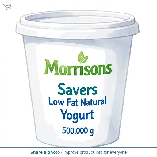 Morrisons Savers Low Fat Natural Yogurt 500g