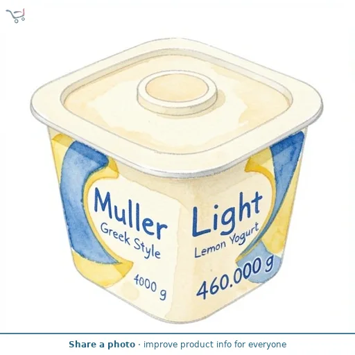 Muller Light Greek Style Lemon Yogurt 4 x 115g
