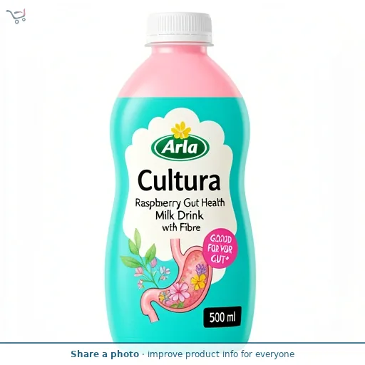Arla Cultura Raspberry Gut Health Milk Drink with Fibre 500ml